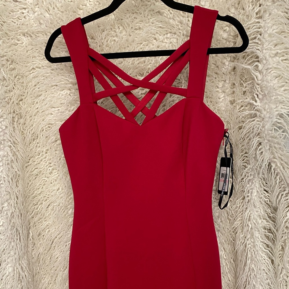 GUESS LOS ANGELES strappy red cocktail dress